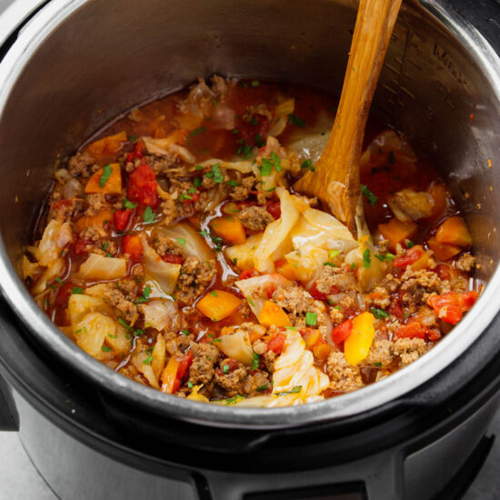Unstuffed Cabbage Roll Soup
