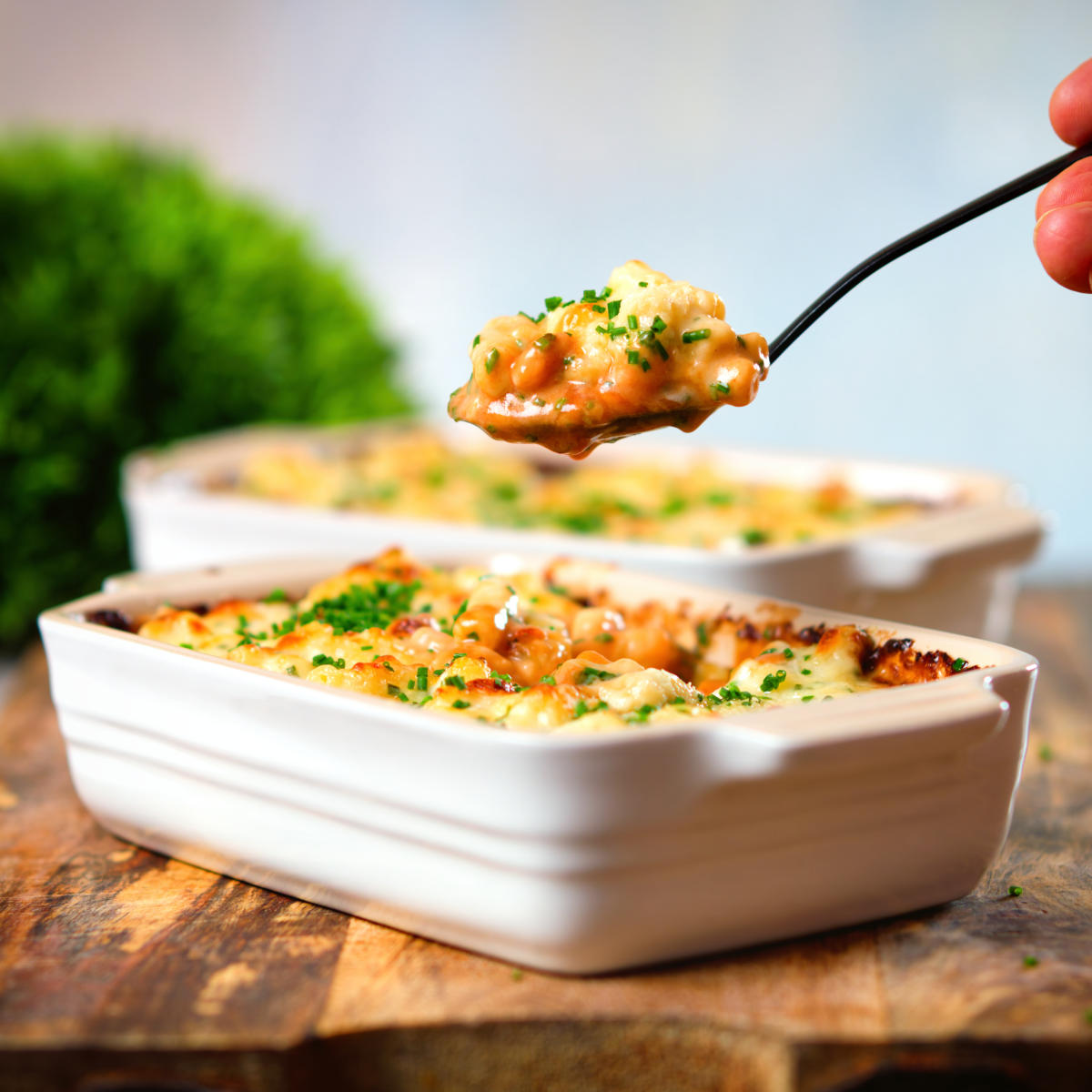 Cheesy Baked Bean Pasta Bake