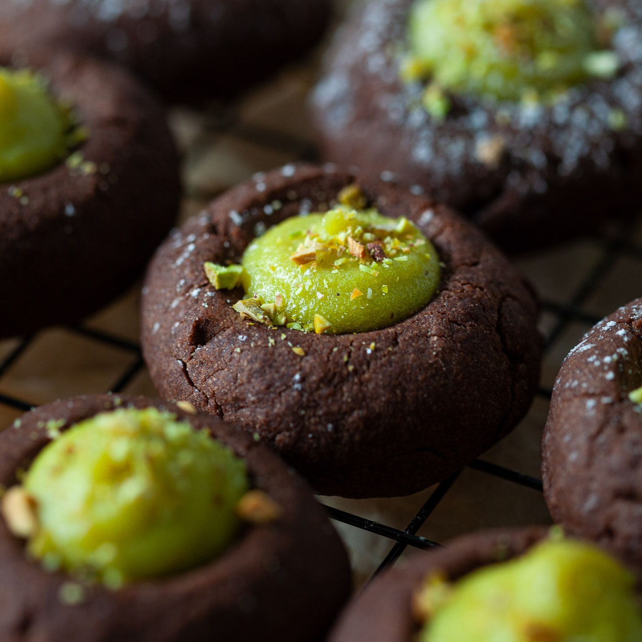 Chocolate Pistachio Cookies