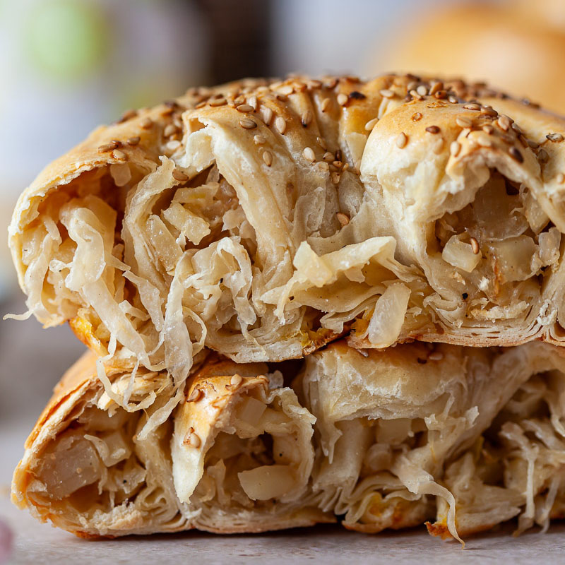 Crispy Sauerkraut Phyllo Rolls