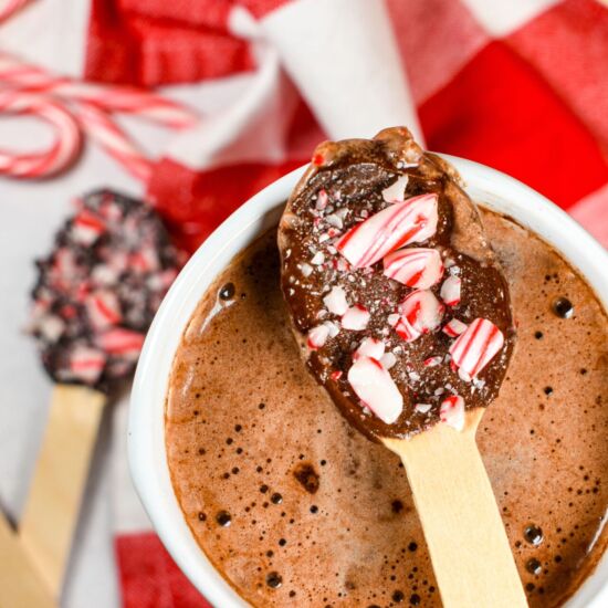 Chocolate Peppermint Stirring Spoon