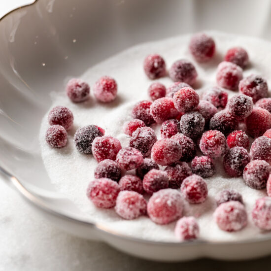 Easy Sugared Cranberries