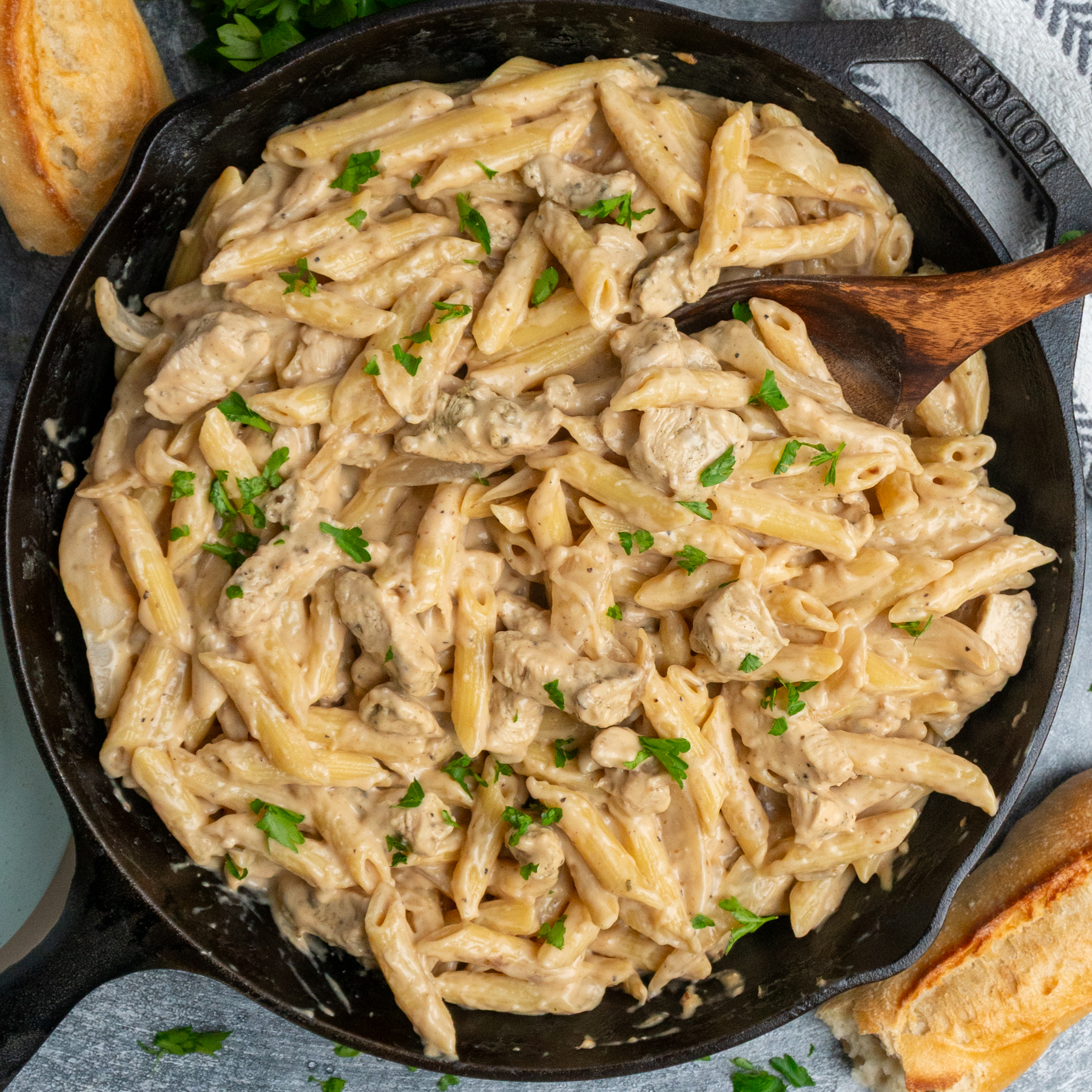 French Onion Chicken Pasta