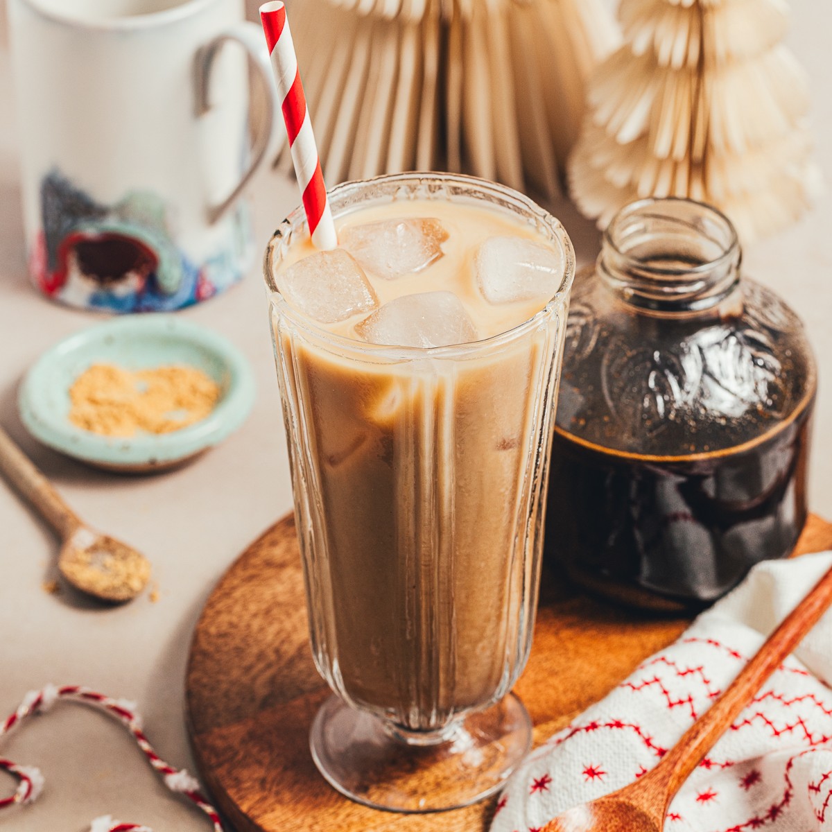 Gingerbread Cold Brew Latte
