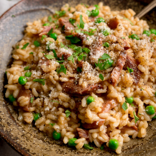 Ham and Pea Risotto
