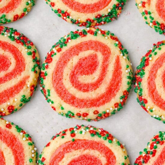 Christmas Pinwheel Cookies