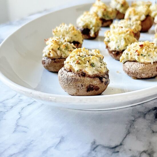 Boursin Stuffed Mushrooms
