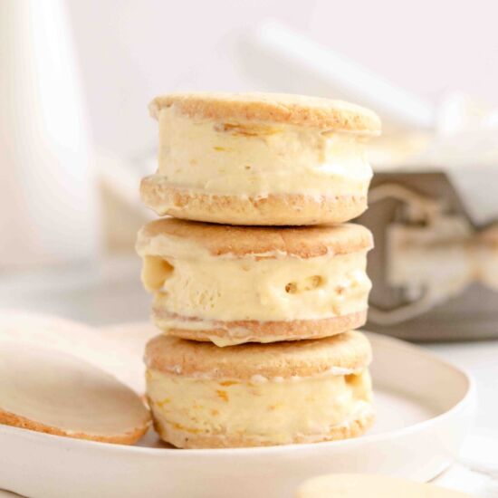 Mango Coconut Ice Cream Sandwiches