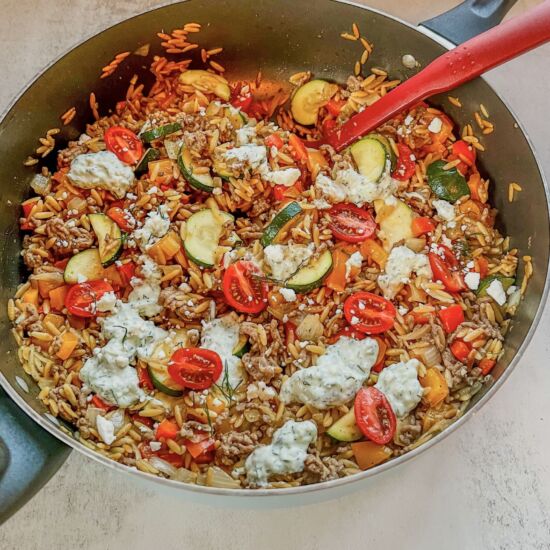 One Pot Greek Orzo