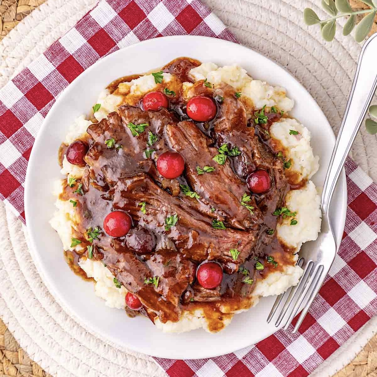 Slow Cooker Cranberry Pot Roast