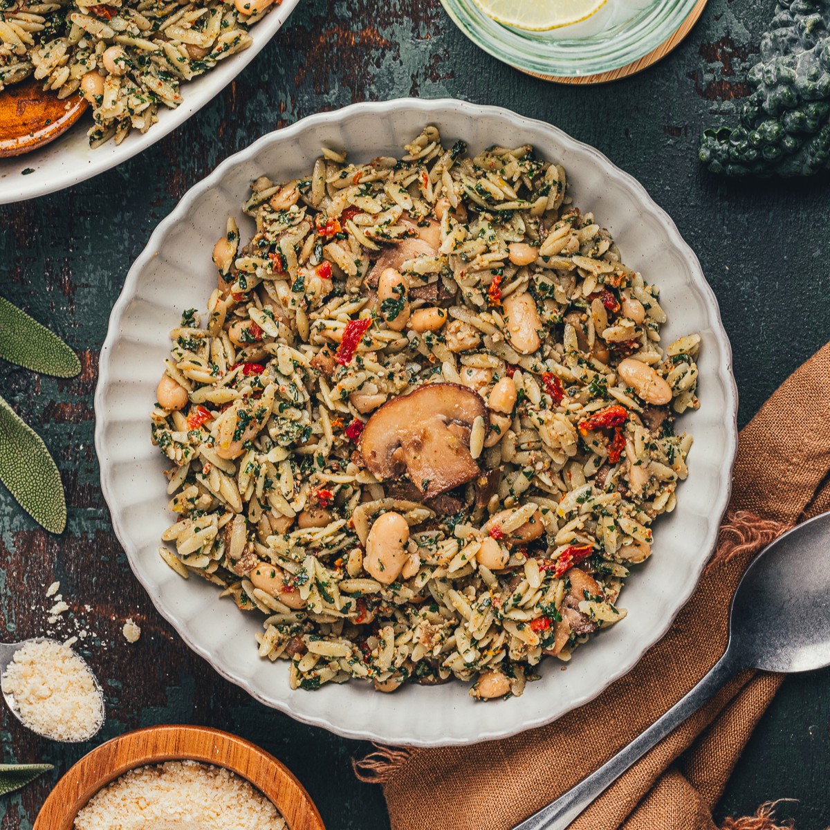 Kale Pesto Orzo