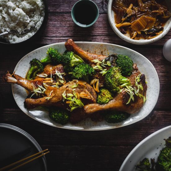 Korean-Style Duck in Wine Sauce
