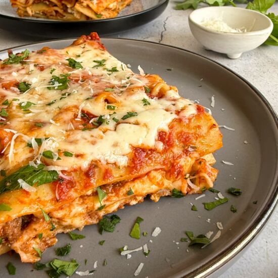 Ricotta & Ground Beef Lasagna