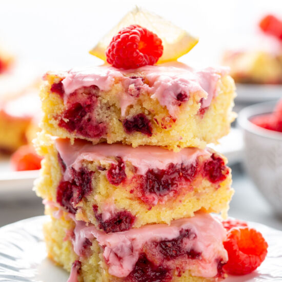 Lemon Raspberry Blondies
