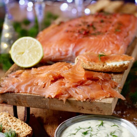 Homemade Salmon Gravlax