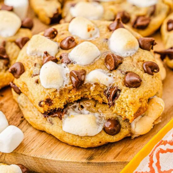 Gooey S’mores Cookies