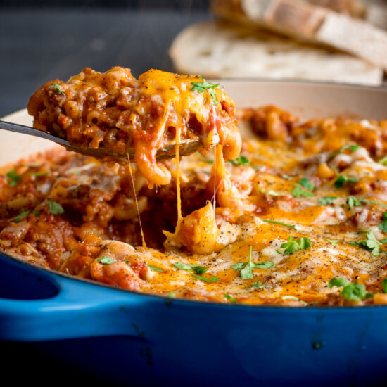 Minced Beef Mac ‘n’ Cheese