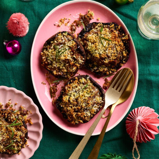 Air Fryer Stuffed Mushrooms