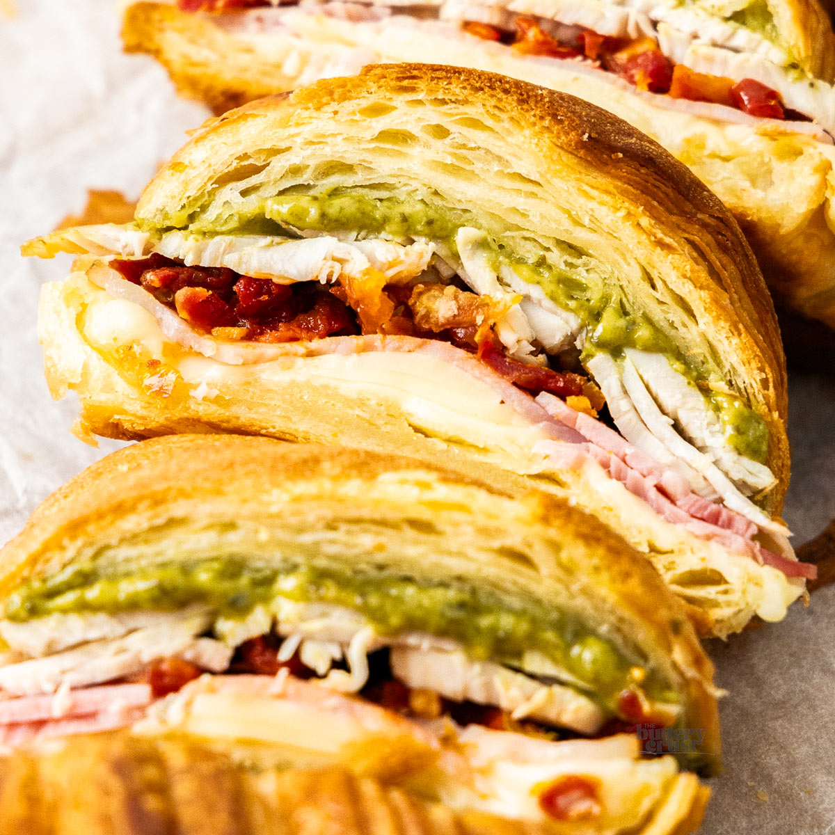 Pesto Turkey Croissant Sandwich