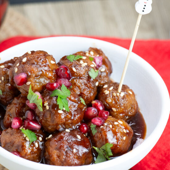 Pomegranate Meatball Appetizers