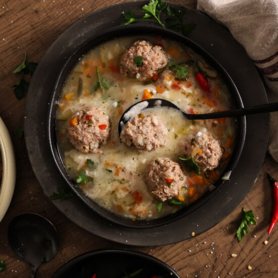 Pork Meatball Soup with Vegetables