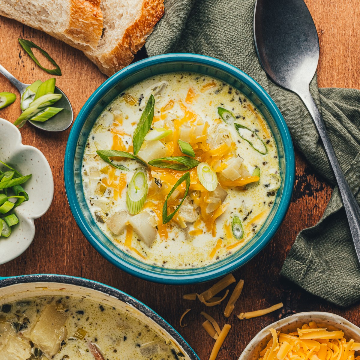 Potato Chowder with Hakurei Turnips