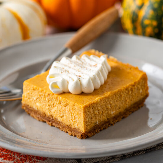 Pumpkin Cheesecake Bars