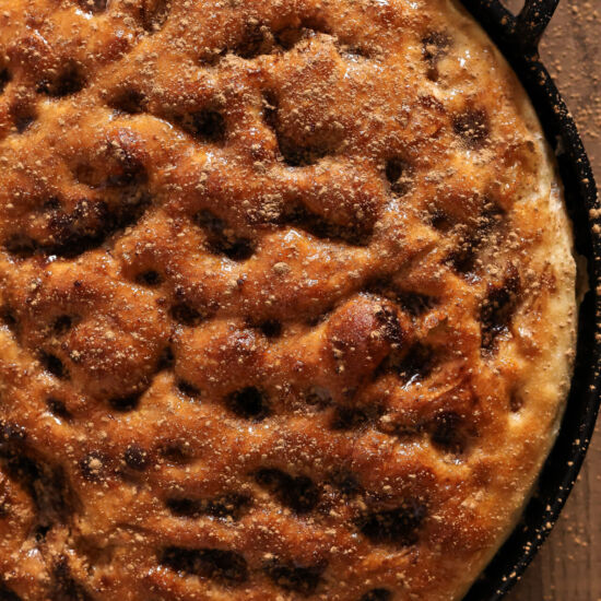 Salted Honey And Cinnamon Focaccia