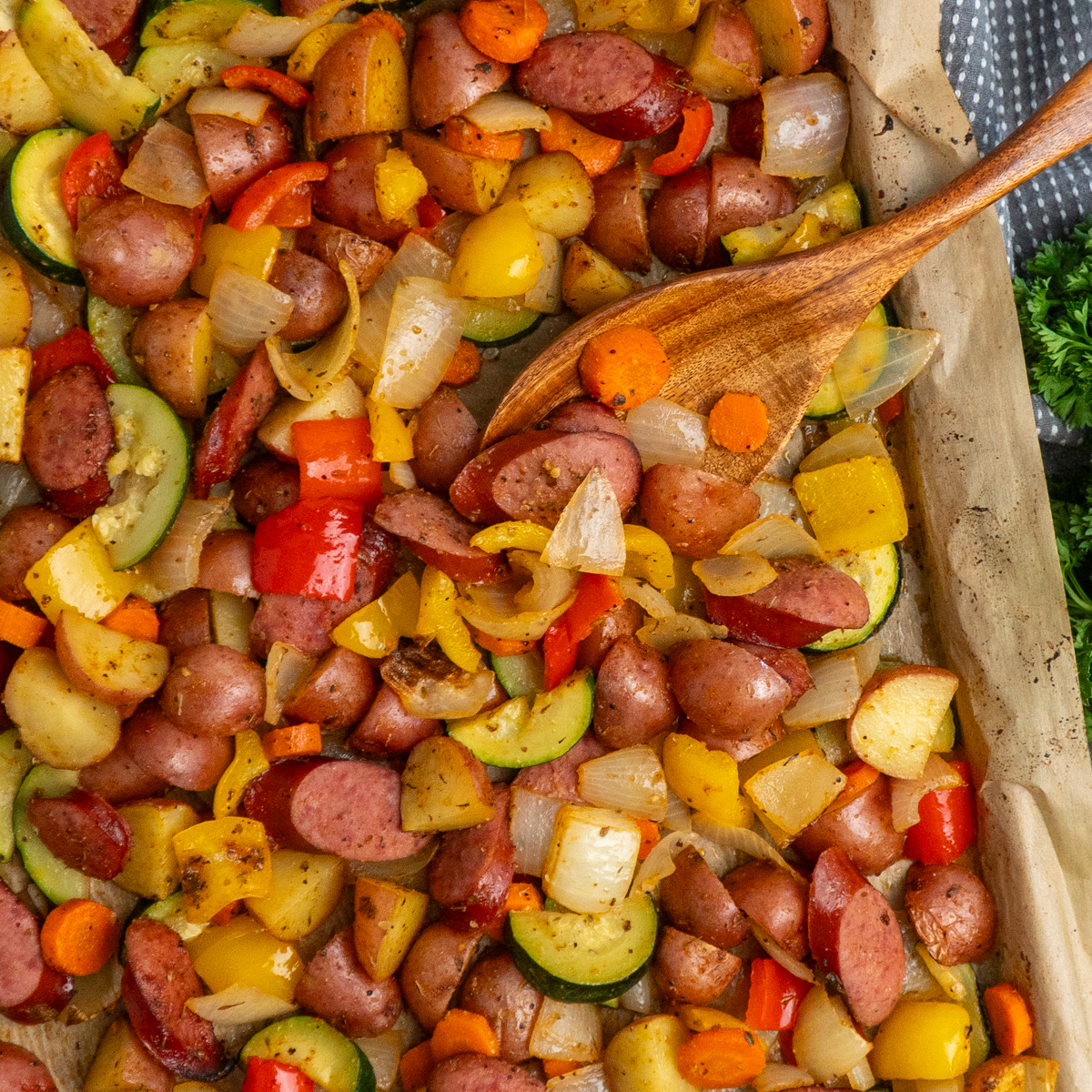 Sheet Pan Sausage and Veggies