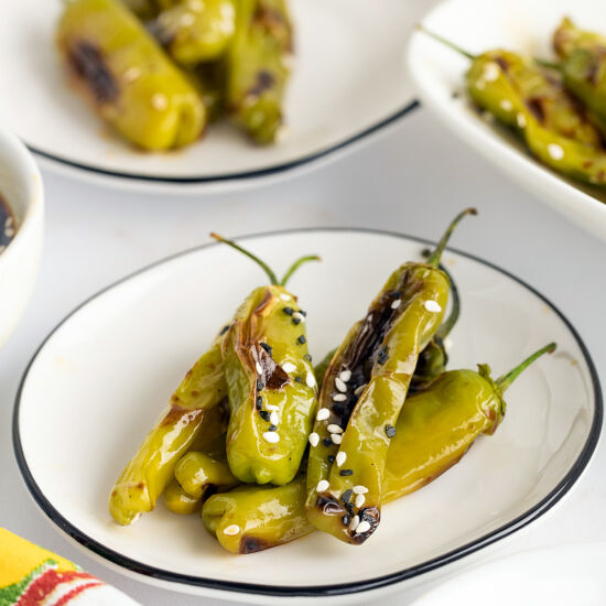 Shishito Peppers with Ponzu Sauce