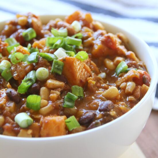 Vegetarian Chili with Sweet Potato