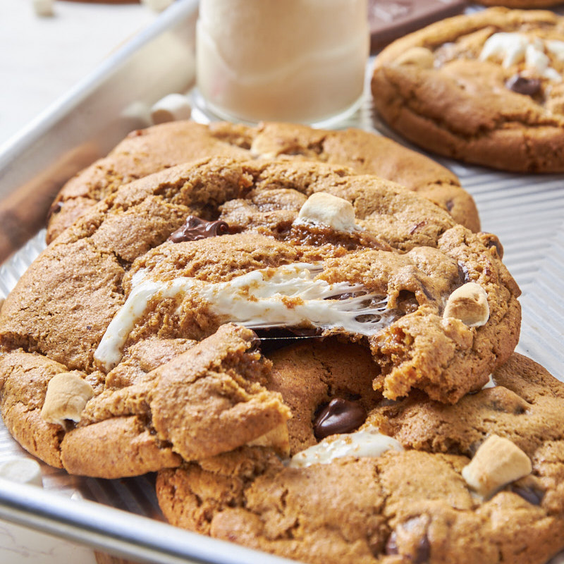 Sourdough Pumpkin S’mores Cookies