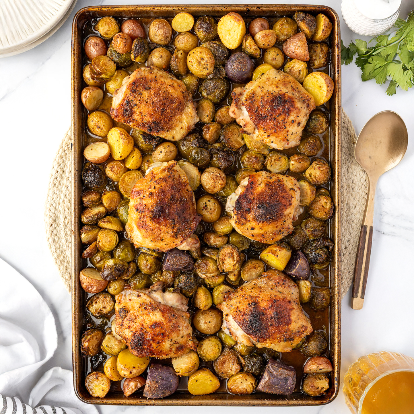 Sheet Pan Chicken Thighs