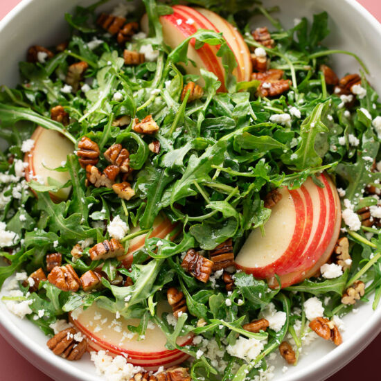 Apple Pecan Arugula Salad