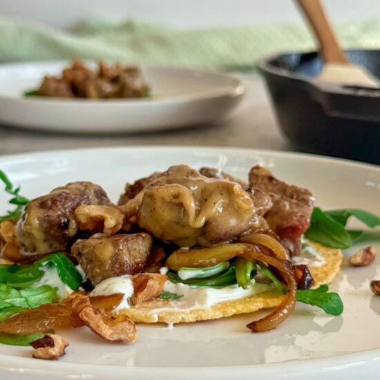 Creamy Brie & Steak Tacos