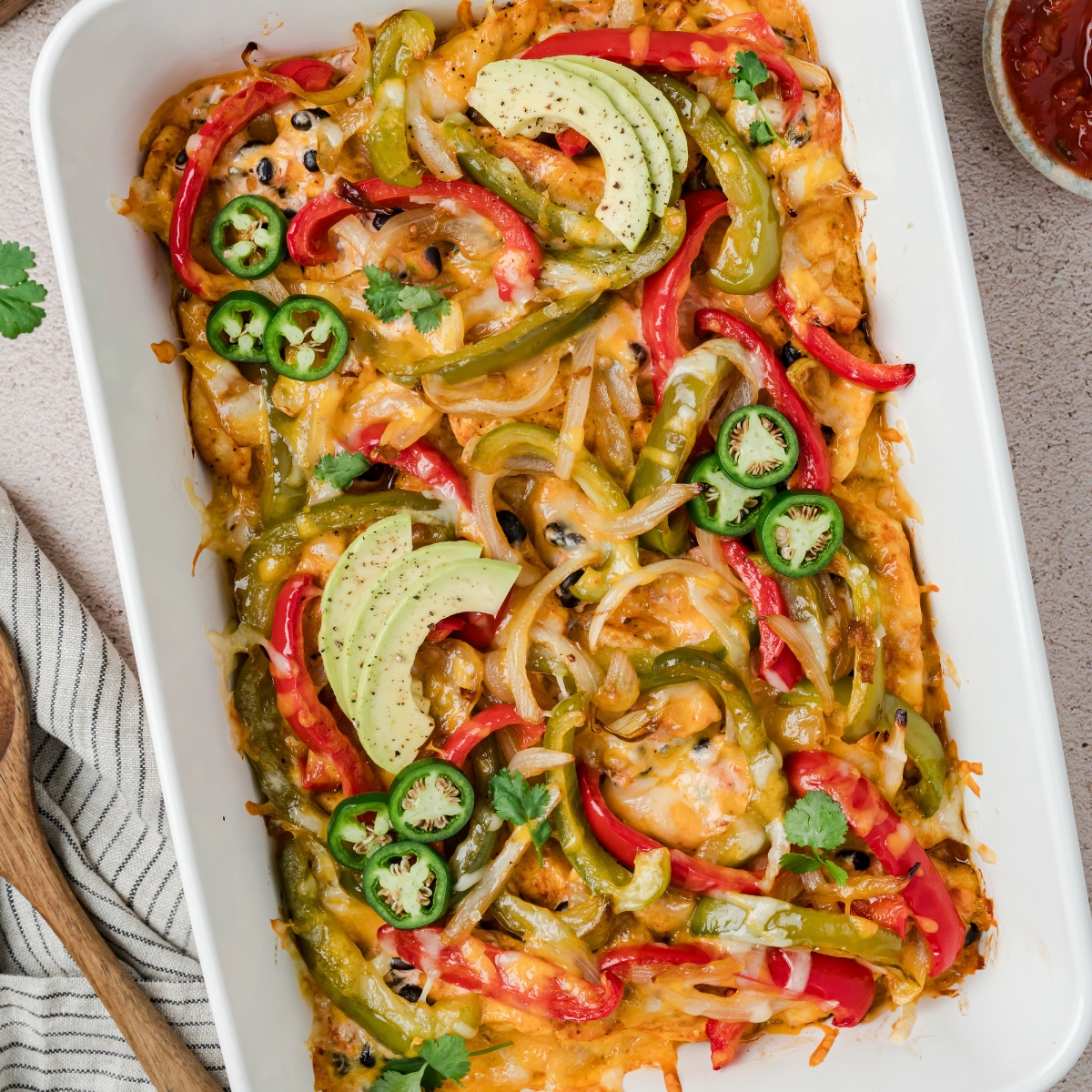 Chicken Fajita Casserole