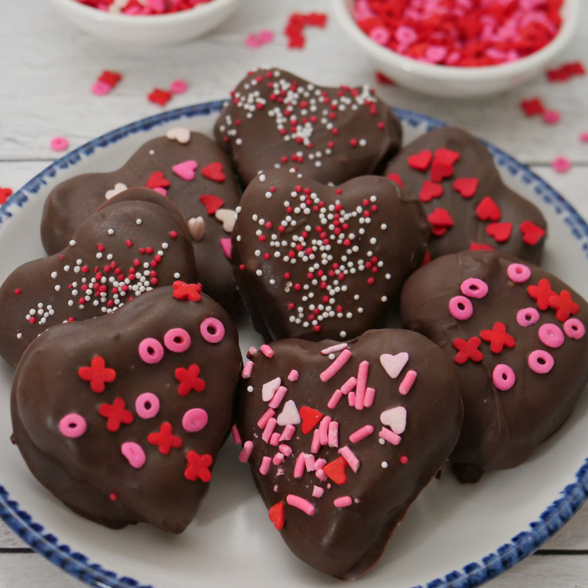 Chocolate Peanut Butter Hearts