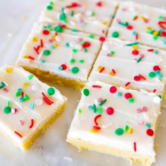 Christmas Sugar Cookie Bars