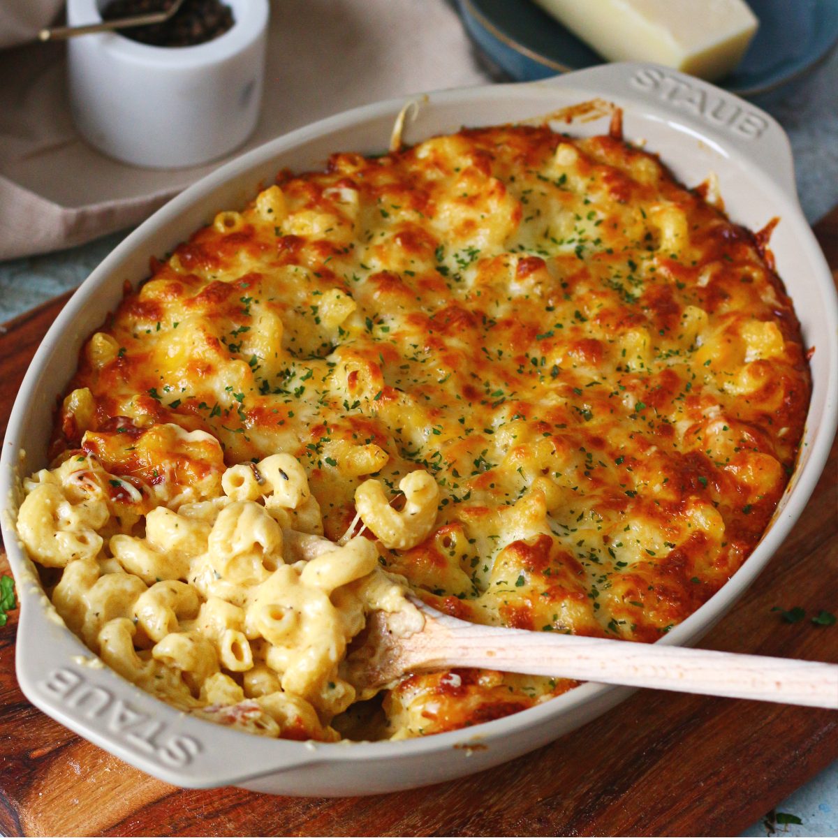 Baked Four-Cheese Mac and Cheese