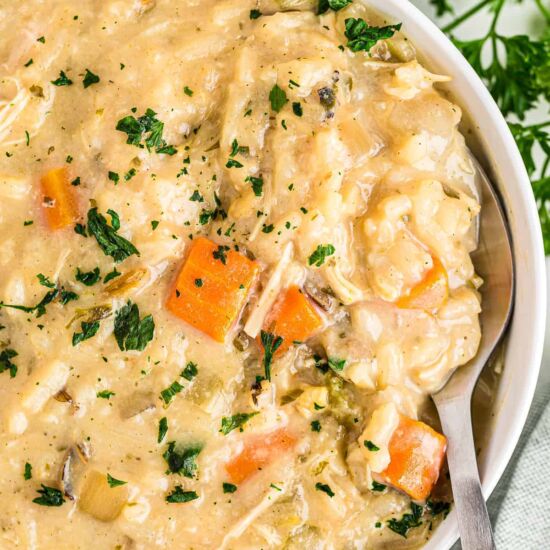 Crockpot Chicken Wild Rice Soup