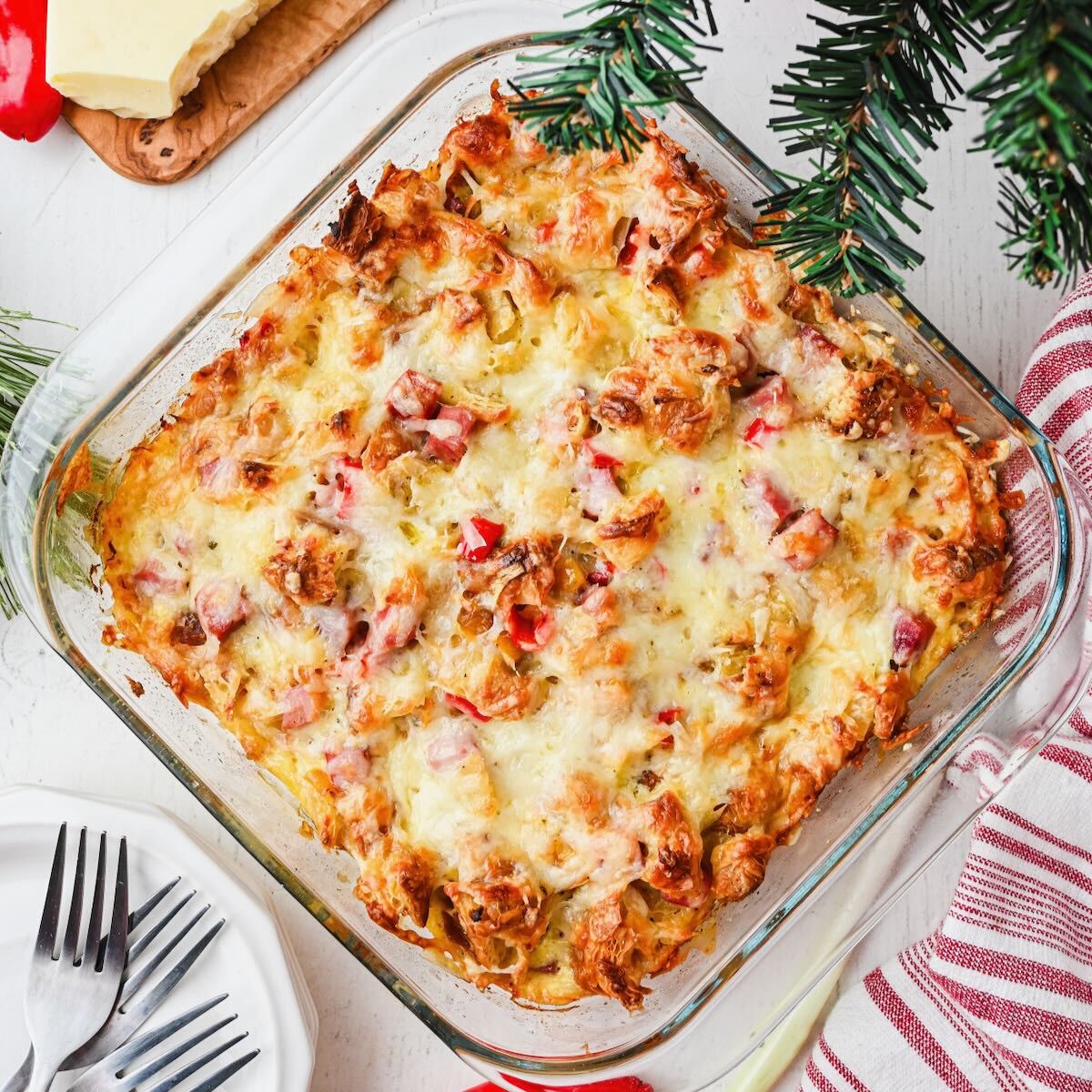 Croissant Breakfast Casserole
