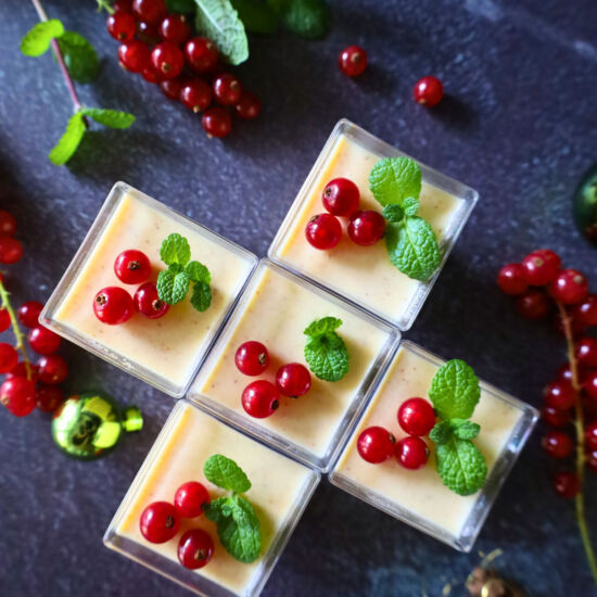 Egg Nog Panna Cotta