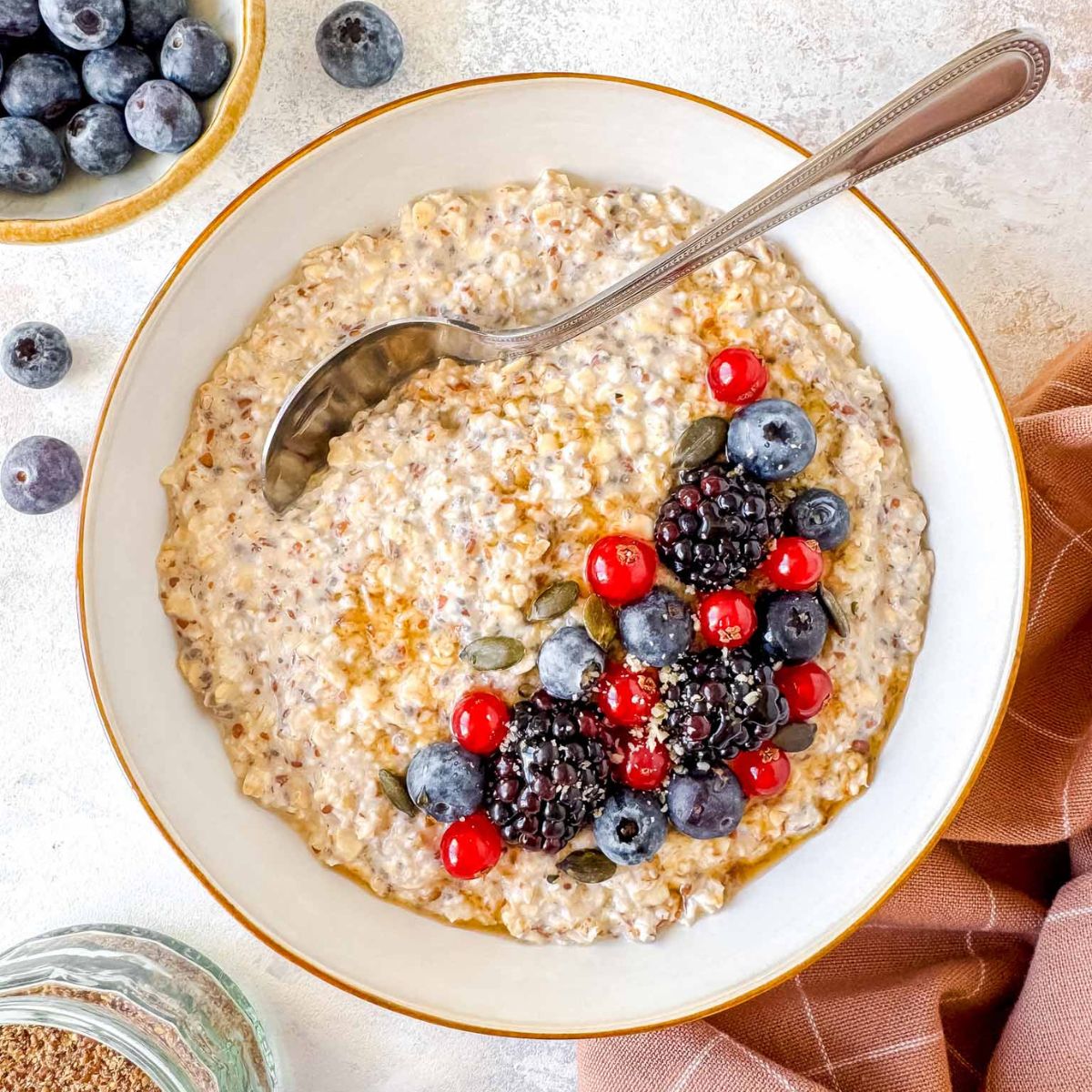 Flaxseed Overnight Oats