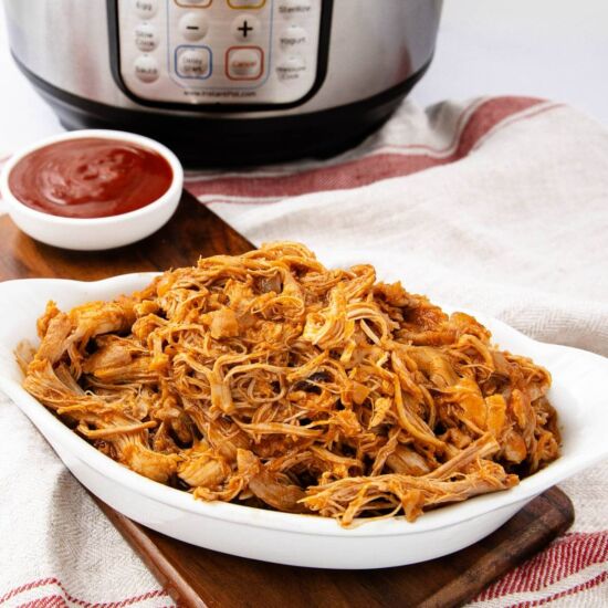Instant Pot Pulled BBQ Chicken