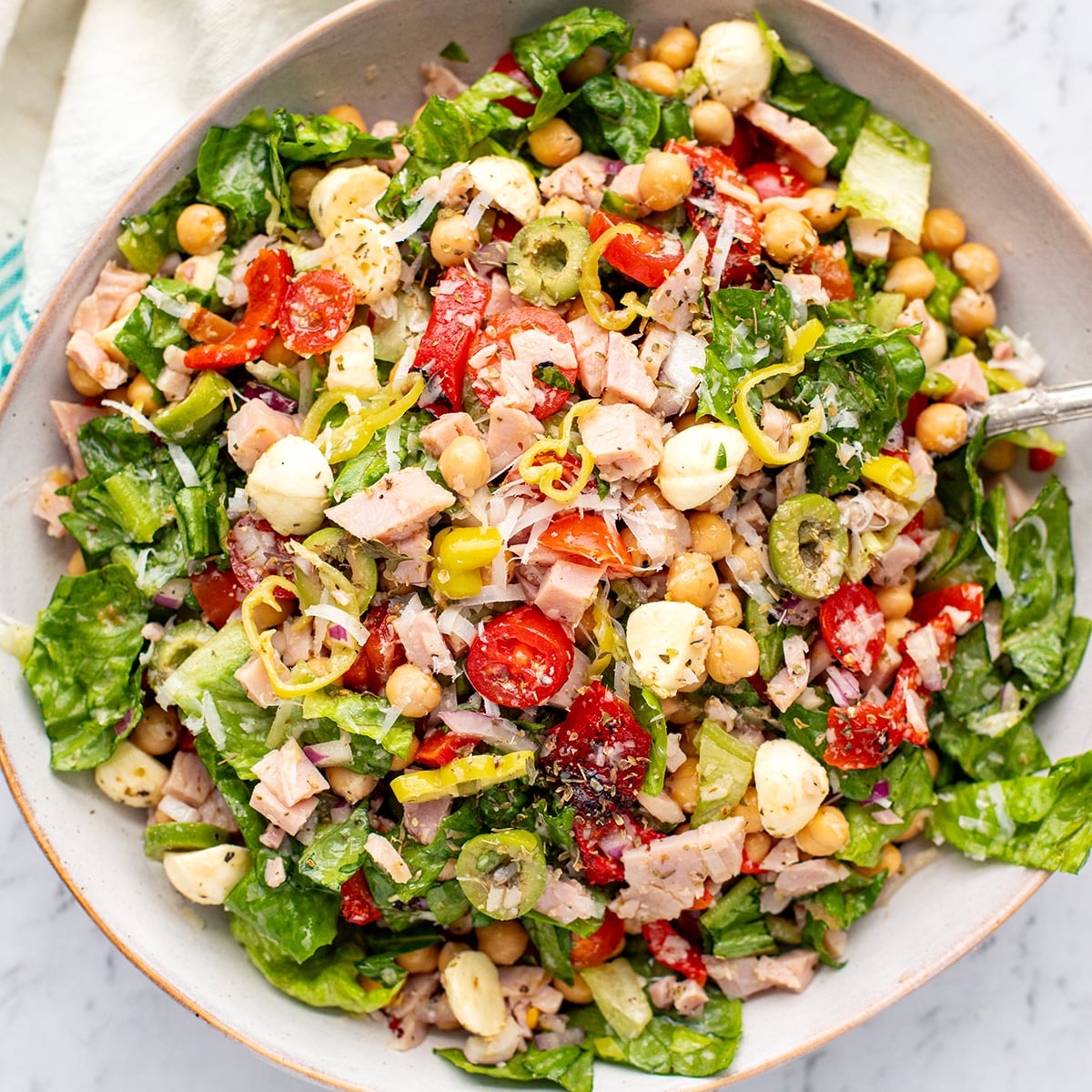 Italian Chopped Salad With Ham