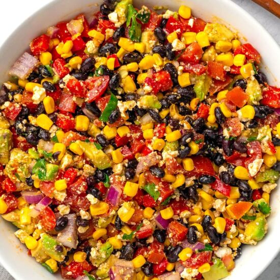 Mexican Salad with Corn & Black Beans