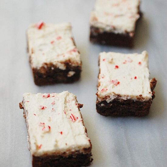 Peppermint Bark Brownies