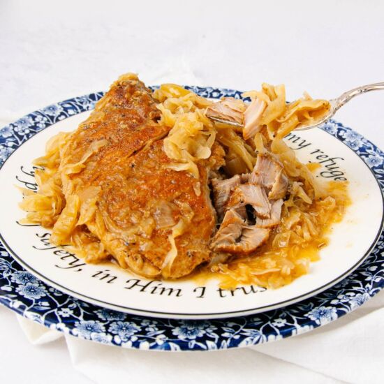 Pork and Sauerkraut with Rich Gravy