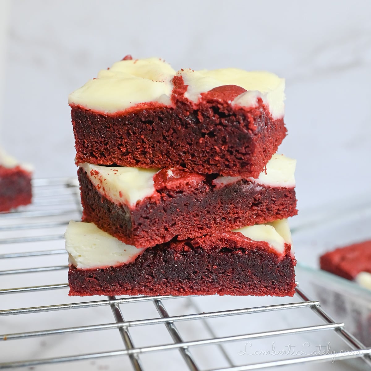 Red Velvet Cake Mix Brownies