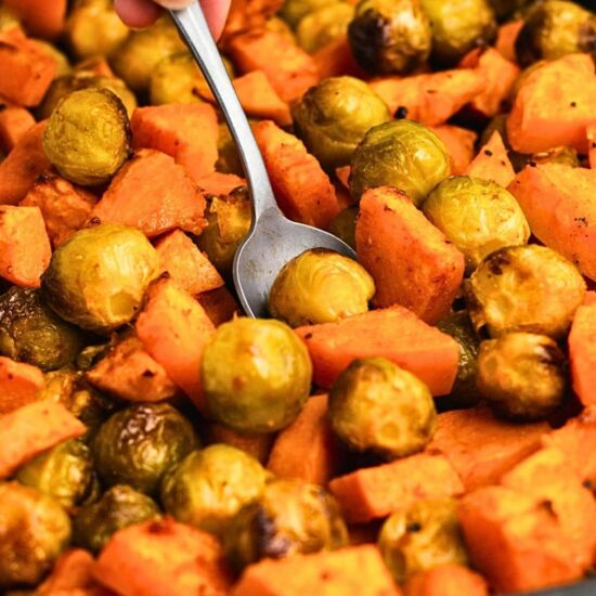 Brussel Sprouts and Sweet Potatoes